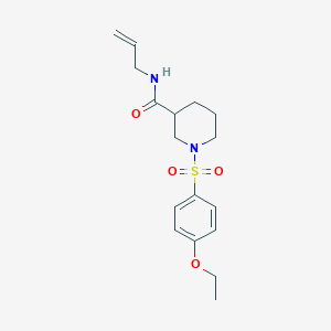 molecular formula C17H24N2O4S B5367164 1-(4-ETHOXYBENZENESULFONYL)-N-(PROP-2-EN-1-YL)PIPERIDINE-3-CARBOXAMIDE 