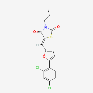 5-{[5-(2,4-dichlorophenyl)-2-furyl]methylene}-3-propyl-1,3-thiazolidine-2,4-dione