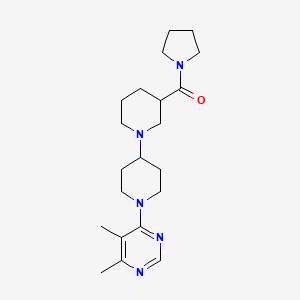 molecular formula C21H33N5O B5367197 1'-(5,6-dimethylpyrimidin-4-yl)-3-(pyrrolidin-1-ylcarbonyl)-1,4'-bipiperidine 