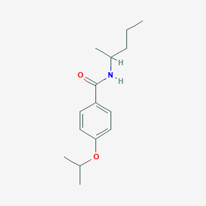 molecular formula C15H23NO2 B5367205 4-isopropoxy-N-(1-methylbutyl)benzamide 