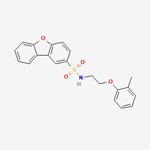 molecular formula C21H19NO4S B5367277 N~2~-[2-(2-METHYLPHENOXY)ETHYL]DIBENZO[B,D]FURAN-2-SULFONAMIDE 