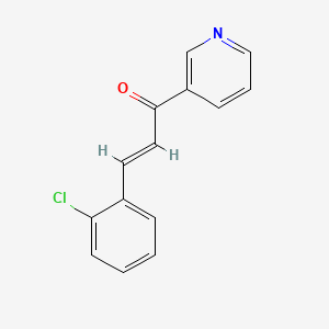 molecular formula C14H10ClNO B5367319 3-(2-chlorophenyl)-1-(3-pyridinyl)-2-propen-1-one 