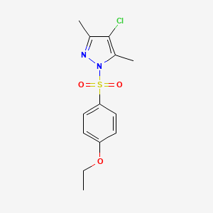 molecular formula C13H15ClN2O3S B5367367 4-chloro-1-[(4-ethoxyphenyl)sulfonyl]-3,5-dimethyl-1H-pyrazole 