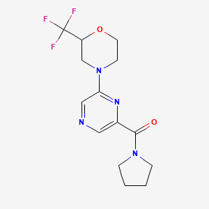 4-[6-(pyrrolidin-1-ylcarbonyl)pyrazin-2-yl]-2-(trifluoromethyl)morpholine