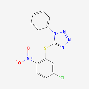 5-[(5-chloro-2-nitrophenyl)thio]-1-phenyl-1H-tetrazole