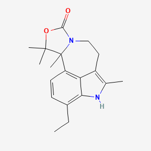 13-ethyl-2,3,3,10-tetramethyl-4-oxa-6,11-diazatetracyclo[7.6.1.02,6.012,16]hexadeca-1(16),9,12,14-tetraen-5-one