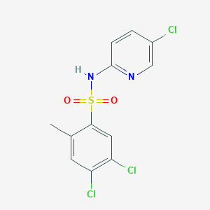 4,5-dichloro-N-(5-chloropyridin-2-yl)-2-methylbenzenesulfonamide