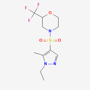 4-[(1-ethyl-5-methyl-1H-pyrazol-4-yl)sulfonyl]-2-(trifluoromethyl)morpholine