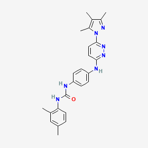 N-(2,4-dimethylphenyl)-N'-(4-{[6-(3,4,5-trimethyl-1H-pyrazol-1-yl)-3-pyridazinyl]amino}phenyl)urea