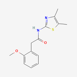 molecular formula C14H16N2O2S B5367504 N-(4,5-dimethyl-1,3-thiazol-2-yl)-2-(2-methoxyphenyl)acetamide 