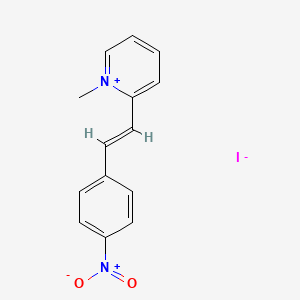 molecular formula C14H13IN2O2 B5367528 1-methyl-2-[2-(4-nitrophenyl)vinyl]pyridinium iodide 