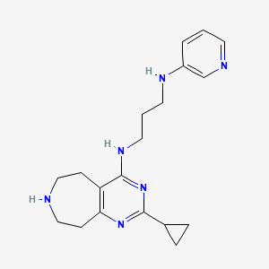 N-(2-cyclopropyl-6,7,8,9-tetrahydro-5H-pyrimido[4,5-d]azepin-4-yl)-N'-3-pyridinyl-1,3-propanediamine dihydrochloride