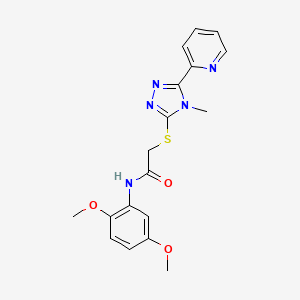 N-(2,5-dimethoxyphenyl)-2-{[4-methyl-5-(2-pyridinyl)-4H-1,2,4-triazol-3-yl]thio}acetamide