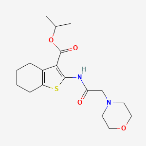 isopropyl 2-[(4-morpholinylacetyl)amino]-4,5,6,7-tetrahydro-1-benzothiophene-3-carboxylate