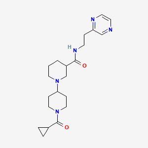 1'-(cyclopropylcarbonyl)-N-(2-pyrazin-2-ylethyl)-1,4'-bipiperidine-3-carboxamide