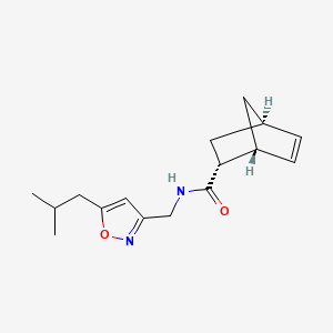 (1R*,2R*,4R*)-N-[(5-isobutylisoxazol-3-yl)methyl]bicyclo[2.2.1]hept-5-ene-2-carboxamide