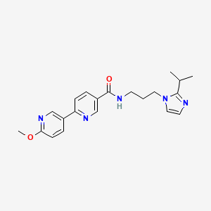 N-[3-(2-isopropyl-1H-imidazol-1-yl)propyl]-6'-methoxy-2,3'-bipyridine-5-carboxamide