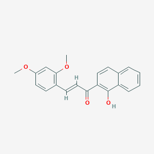 molecular formula C21H18O4 B5367758 3-(2,4-dimethoxyphenyl)-1-(1-hydroxy-2-naphthyl)-2-propen-1-one 