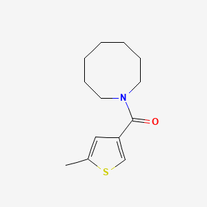 molecular formula C13H19NOS B5367774 1-[(5-methyl-3-thienyl)carbonyl]azocane 