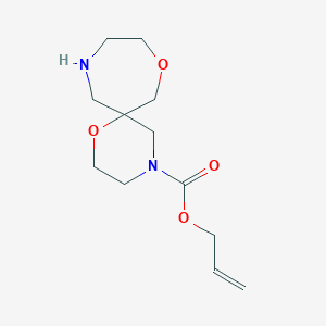 molecular formula C12H20N2O4 B5367786 allyl 1,8-dioxa-4,11-diazaspiro[5.6]dodecane-4-carboxylate 