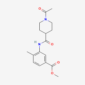 METHYL 3-{[(1-ACETYL-4-PIPERIDYL)CARBONYL]AMINO}-4-METHYLBENZOATE