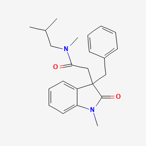 2-(3-benzyl-1-methyl-2-oxo-2,3-dihydro-1H-indol-3-yl)-N-isobutyl-N-methylacetamide