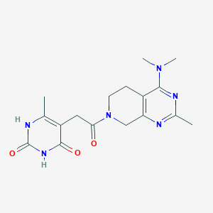 5-{2-[4-(dimethylamino)-2-methyl-5,8-dihydropyrido[3,4-d]pyrimidin-7(6H)-yl]-2-oxoethyl}-6-methylpyrimidine-2,4(1H,3H)-dione