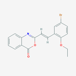 2-[2-(5-bromo-2-ethoxyphenyl)vinyl]-4H-3,1-benzoxazin-4-one