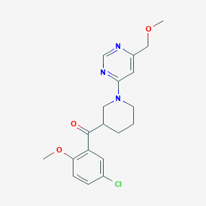 (5-chloro-2-methoxyphenyl){1-[6-(methoxymethyl)pyrimidin-4-yl]piperidin-3-yl}methanone