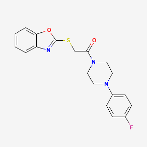 2-({2-[4-(4-fluorophenyl)-1-piperazinyl]-2-oxoethyl}thio)-1,3-benzoxazole