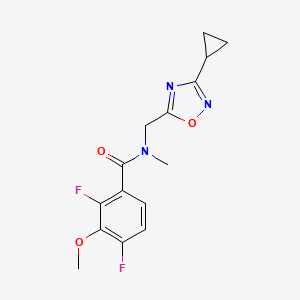 N-[(3-cyclopropyl-1,2,4-oxadiazol-5-yl)methyl]-2,4-difluoro-3-methoxy-N-methylbenzamide