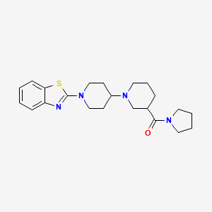 1'-(1,3-benzothiazol-2-yl)-3-(pyrrolidin-1-ylcarbonyl)-1,4'-bipiperidine