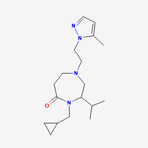 4-(cyclopropylmethyl)-3-isopropyl-1-[2-(5-methyl-1H-pyrazol-1-yl)ethyl]-1,4-diazepan-5-one