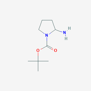 molecular formula C9H18N2O2 B053679 Tert-butyl 2-aminopyrrolidine-1-carboxylate CAS No. 121537-94-8