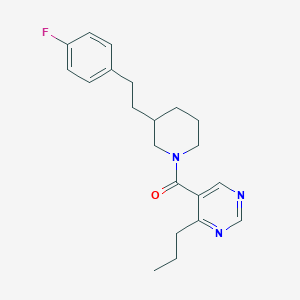 5-({3-[2-(4-fluorophenyl)ethyl]-1-piperidinyl}carbonyl)-4-propylpyrimidine