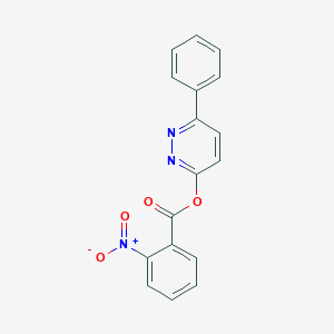 molecular formula C17H11N3O4 B5367970 (6-Phenylpyridazin-3-yl) 2-nitrobenzoate 