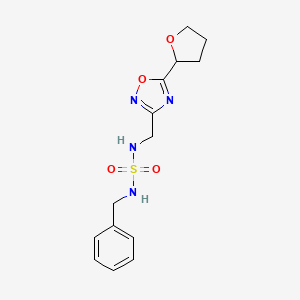 N-benzyl-N'-{[5-(tetrahydrofuran-2-yl)-1,2,4-oxadiazol-3-yl]methyl}sulfamide