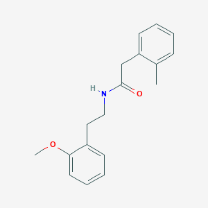 molecular formula C18H21NO2 B5367998 N-[2-(2-methoxyphenyl)ethyl]-2-(2-methylphenyl)acetamide 