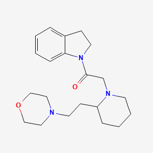 1-({2-[2-(4-morpholinyl)ethyl]-1-piperidinyl}acetyl)indoline