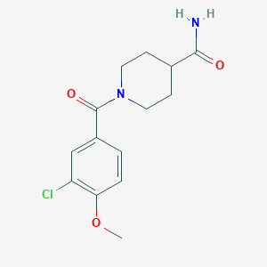 1-(3-chloro-4-methoxybenzoyl)-4-piperidinecarboxamide