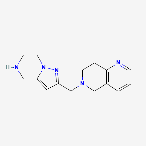 6-(4,5,6,7-tetrahydropyrazolo[1,5-a]pyrazin-2-ylmethyl)-7,8-dihydro-5H-1,6-naphthyridine