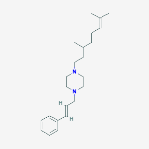 molecular formula C23H36N2 B5368084 1-(3,7-dimethyl-6-octen-1-yl)-4-(3-phenyl-2-propen-1-yl)piperazine 