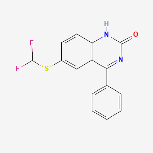 6-[(difluoromethyl)thio]-4-phenyl-2(1H)-quinazolinone