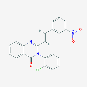 molecular formula C22H14ClN3O3 B5368123 3-(2-CHLOROPHENYL)-2-(3-NITROSTYRYL)-4(3H)-QUINAZOLINONE 