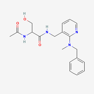 N~2~-acetyl-N~1~-({2-[benzyl(methyl)amino]pyridin-3-yl}methyl)serinamide