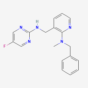 N-({2-[benzyl(methyl)amino]pyridin-3-yl}methyl)-5-fluoropyrimidin-2-amine