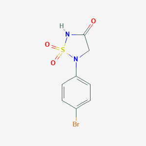 molecular formula C8H7BrN2O3S B053682 5-(4-Bromophenyl)-1,2,5-thiadiazolidin-3-one 1,1-dioxide CAS No. 692765-79-0
