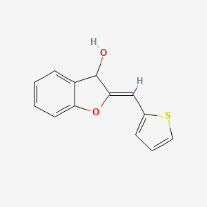 2-(2-thienylmethylene)-2,3-dihydro-1-benzofuran-3-ol