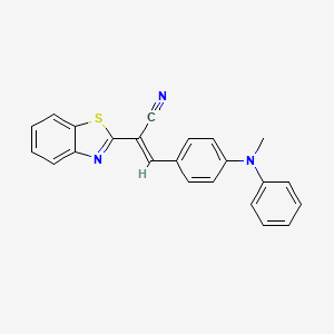 2-(1,3-benzothiazol-2-yl)-3-{4-[methyl(phenyl)amino]phenyl}acrylonitrile