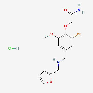 2-(2-bromo-4-{[(2-furylmethyl)amino]methyl}-6-methoxyphenoxy)acetamide hydrochloride